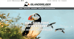 Desktop Screenshot of islandsrejser.dk